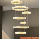 Axyaa Luxury Crystal Chandelier for Dining Room Bedroom Staircase Hall Hotel Lighting