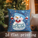 Axyaa Merry Christmas Pillow Covers for Sofa, Bedroom, Car - Rectangular Cushion Cover