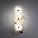 Axyaa Copper Marble LED Wall Lamp: Luxury Lighting Sconce for Bedroom, Living Room.