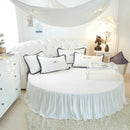Axyaa Coral Velvet Round Bed Sheet 200-220cm Diameter, Flannel, Winter