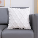 Axyaa Fluffy Diamond Embroidery Cushion Cover for Home Decor - 30x50cm 45x45cm