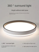 Axyaa 48w Round LED Ceiling Light with Remote Control for Bedroom, Living Room, Kitchen