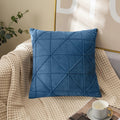 Axyaa Checkered Grid Velvet Throw Pillow Cover Red pilllowcase