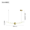 Axyaa Nordic Buddhist Beads Pendant Chandelier_LED Circular Dining Lamp