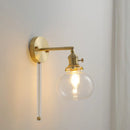 Axyaa Glass Wall Sconce Light for Bedroom and Bathroom
