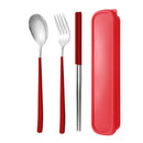 Axyaa Stainless Steel Tableware Set - Knife Fork Spoon Flatware Boxecc