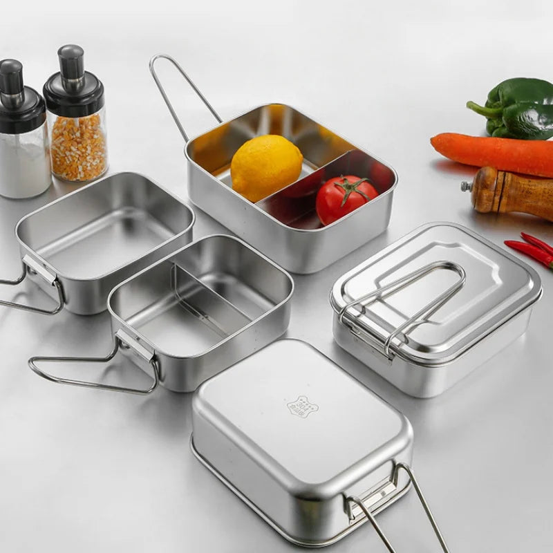 Axyaa Stainless Steel Lunch Box - Large Capacity Food Storage Container