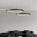 Axyaa Circular Pendant Light: Italian Living Room, Nordic Restaurant Style