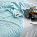 Axyaa Silky Air Cooling Comforter Lightweight Summer Quilt, Double Side Cold Fabric