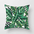 Axyaa Tropical Leaf Cactus Monstera Cushion Cover 45*45cm - Decorative Pillowcase