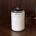 Axyaa Stainless Steel Coffee Mug with Straw, Leak-Proof Car Thermos, 350ml Fashion Thermal Flask