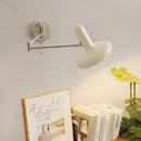Axya Medieval Cream Wind Wall Lamp for Bedroom Hotel, Nordic Style Rocker Wall Light