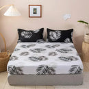 Axyaa Fitted Sheet with Elastic Band for Single/Double/Queen/King Size Mattress
