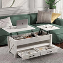 Axyaa Retro Lift Top Coffee Table - Vintage Charm for Modern Living Spaces