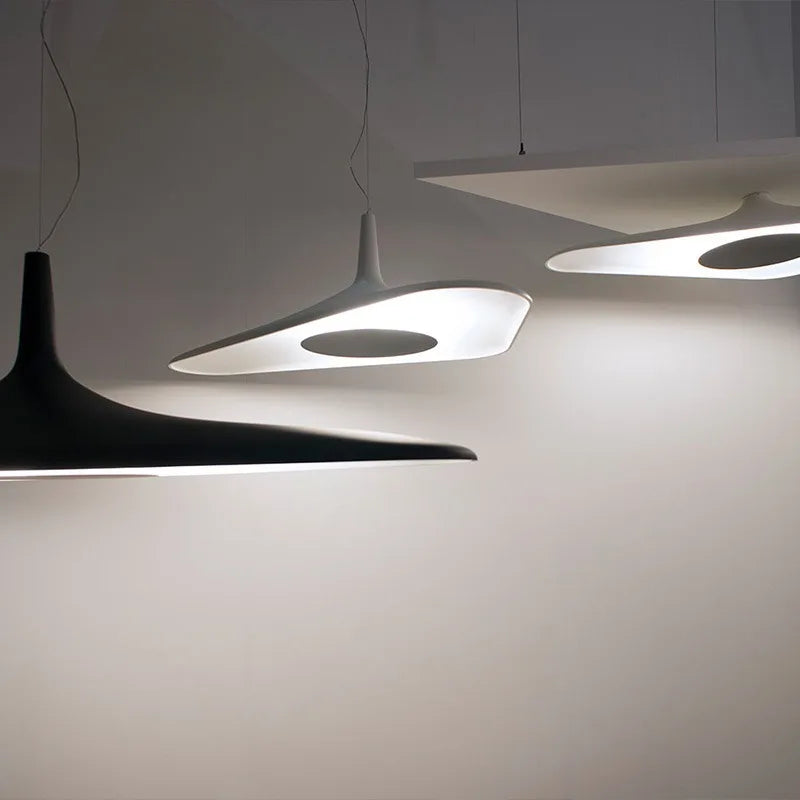 Axyaa Nordic LED Pendant Lamp for Dining Room, Modern Resin Suspend Light