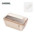 Axyaa Insulated Bento Lunch Box & Tableware Set: Microwavable, Leakproof for Adults & Kids