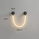 Axyaa Silicone Music Note Wall Lamp: Modern Minimalist Nordic Lighting for Bedroom