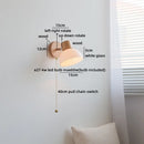 Axyaa Glass Wall Sconce Light Fixture for Bedroom and Bathroom