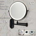 Axyaa LED Makeup Mirror Double Side Fill Light USB Charging Tricolor Dimming