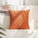 Axyaa Velvet Cushion Cover 45x45cm White - Decorative Pillow Cover for Sofa Home