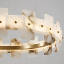 Axyaa Elegant Copper Ceiling Chandeliers with LED Lights for Hotels and Restaurants