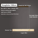 Axyaa Modern Zen Linear Dining Pendant Lamp, Faux Marble, Luxury Accent Light