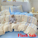 Axyaa Cloud Cotton Lace Summer Quilt Set - Single Thin Cool Quilt