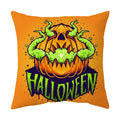 Axyaa Halloween Dark Pumpkin Print Pillowcase Home Cushion Cover - 2023 Collection