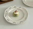 Axyaa Bow Cake & Fruit Salad Plate - Elegant Western Cuisine Dessert & Household Flat Plate