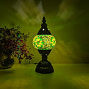 Axyaa Vintage Mosaic Glass Table Lamp Handcrafted Art Deco Night Light