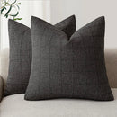 Axyaa Checked Cushion Cover White Grey Blue Green Ivory Autumn Decor Home Sofa