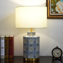 Axyaa Ceramic Table Lamp for Home and Hotel Desk Light