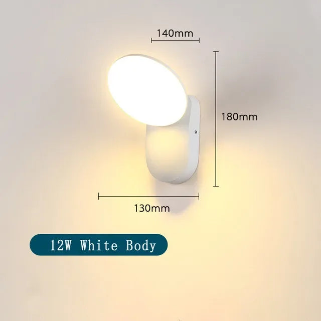 Axyaa Outdoor Sensor Wall Light: Modern, Waterproof Aluminum Design for Garden, Patio, Balcony