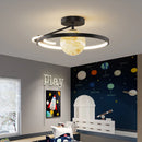 Axya Moon Glow LED Chandelier: Modern Living Room Pendant Lighting