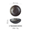 Axyaa Ceramic Flower Sauce Dish Set for Sushi & Molecular Cuisine