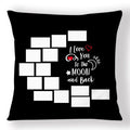 Axyaa Plaid Cat Paw Pillowcase Set