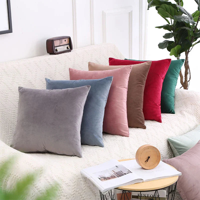 Axyaa Soft Throw Pillow Case for Living Room Sofa - 45x45cm Home Decor Cover