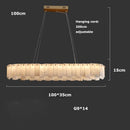 Axyaa Luxury Marble LED Chandelier for Dining Room