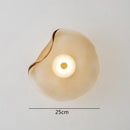Axyaa Modern Glass Wall Lamp for Study, Bedroom, Living Room - Minimalist Circular Design