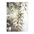 Axyaa Canvas Poster Painting: Olive Green Leaf Tree Wall Art Print Ancient Architecture Puglia