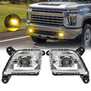 Axyaa LED Car Fog Lamps for Chevrolet Silverado 2019-2022, Daytime Running Lights
