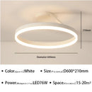 Axyaa Nordic LED Ring Chandelier Light for Bedroom and Living Room