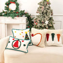 Axyaa Christmas Jacquard Embroidery Pillowcase Set