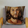 Axyaa Jesus Christ Soft Plush Cushion Cover 45*45 Throw Pillow Case Home Decor