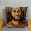Axyaa Jesus Christ Soft Plush Cushion Cover 45*45 Throw Pillow Case Home Decor