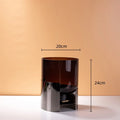 Amber Double Layer Glass Vase by Axyaa - Floral Arrangement & Room Decoration Accessory
