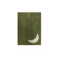 Bohemian Green Moon Sun Canvas Prints by Axyaa - Modern Minimalist Wall Art for Home Decor