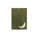 Bohemian Green Moon Sun Canvas Prints by Axyaa - Modern Minimalist Wall Art for Home Decor
