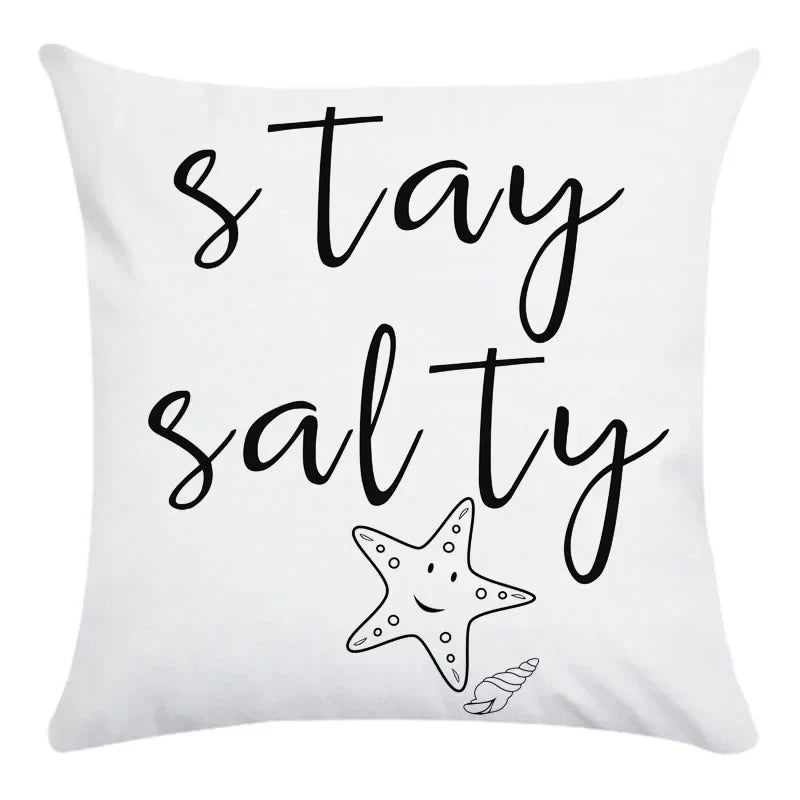 Axyaa Beauty Life Place Love Polyester Cushion Cover Decorative Pillow Case
