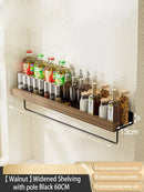Axyaa Wood Aluminum Kitchen Corner Shelf Organizer for Shower and Bath Storage